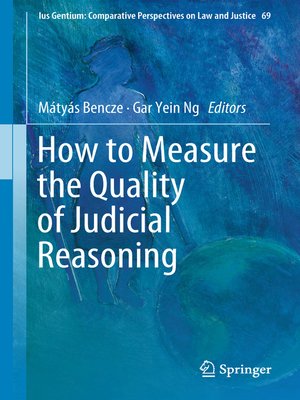 cover image of How to Measure the Quality of Judicial Reasoning